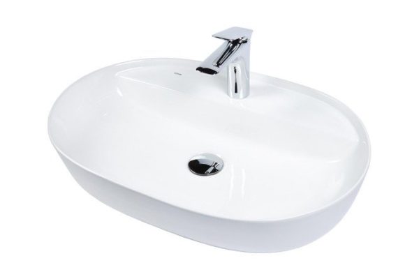 Раковина накладная BOND Oval S01-600 Накладная, 60х13.5х40 см
