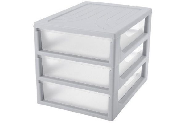 Органайзер 32087 с 3 ящиками 26x26.5x36.8 см