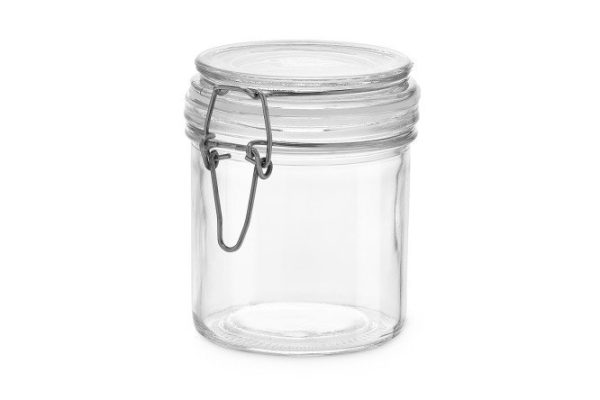 Банка для хранения с крышкой BERKRAFT Honey 8х10х8 см, 250 мл