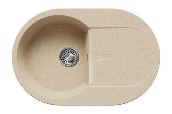 Мойка врезная с крылом Atol-760 76х50х20 см