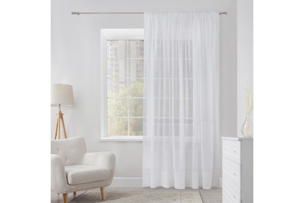 Тюль ESTUDI BLANCO Abelia 300х280 см, 1 шт., цвет белый