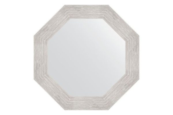 Зеркало настенное в багетной раме EVOFORM Octagon BY 3736, серебряный дождь 53х53 см