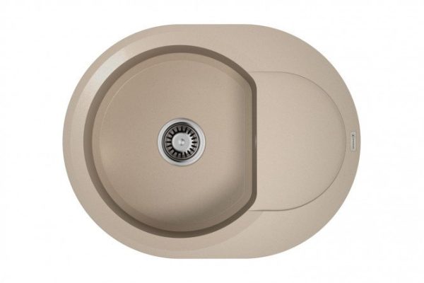 Мойка врезная с крылом OMOIKIRI Sakaime 60Е-SA 4993122, бежевый 60х47х19.5 см