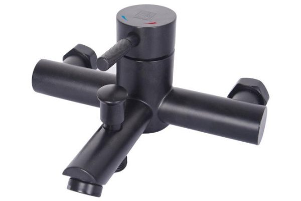 Смеситель для ванны с душевой гарнитурой 35-05 solid black