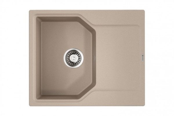 Мойка врезная с крылом OMOIKIRI Yonaka 61-SA 4993639, бежевый 61.5х51х19 см