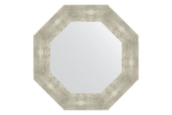 Зеркало настенное в багетной раме EVOFORM Octagon BY 3811, алюминий 56.6х56.6 см