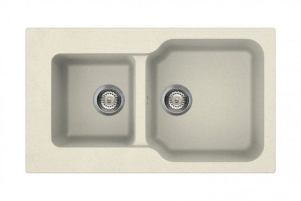 Мойка врезная OMOIKIRI Maru 86-2-BE 4993285, ваниль 86х50х19 см