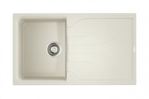 Мойка врезная с крылом OMOIKIRI Yasugata 86-WH 4993871, белый 86х50х21 см