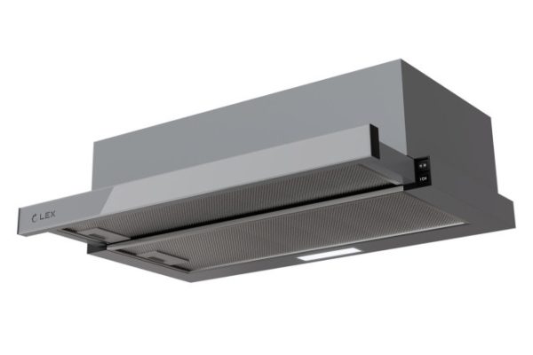 Вытяжка LEX Hogan G 600 Grey цвет серый, 60х16х28 см