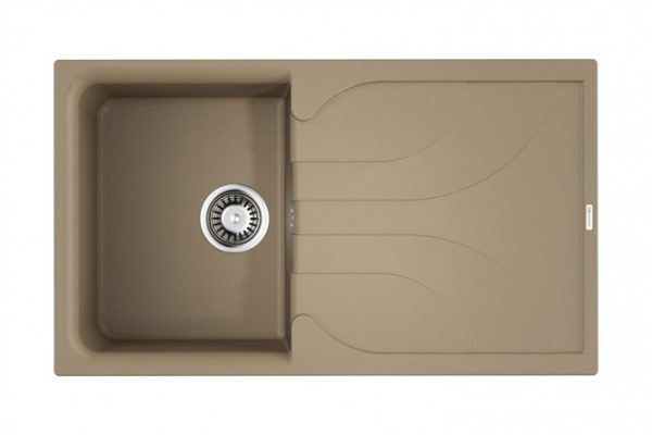 Мойка врезная с крылом OMOIKIRI Yasugata 86-CH 4993873, шампань 86х50х21 см