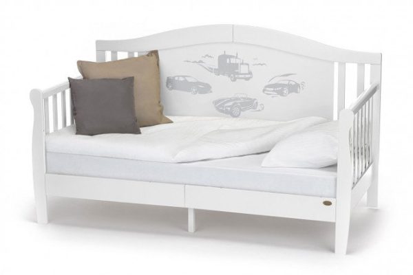 Кровать-диван детская Stanzione Verona Div Macchin Bianco 80х160 см цвет белый
