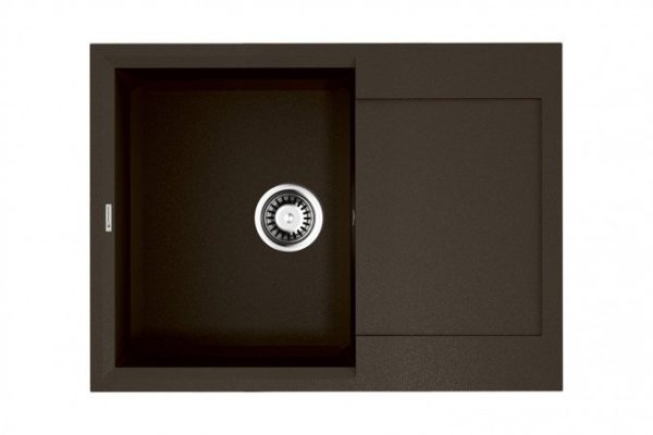 Мойка врезная с крылом OMOIKIRI Sakaime 68-DC 4993192, тёмный шоколад 68х50х19 см