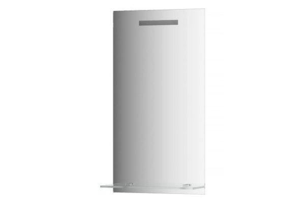 Зеркало настенное EVOFORM Ledline-S c полочкой и встроенным LED-светильником, BY 2151 40х75 см