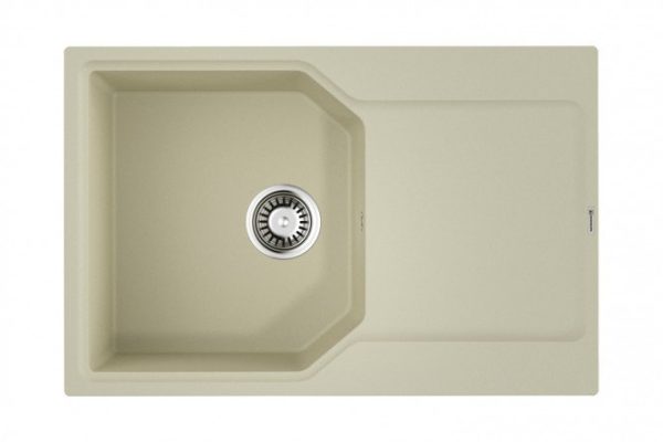 Мойка врезная с крылом OMOIKIRI Yonaka 78-BE 4993702, ваниль 78х51х19 см