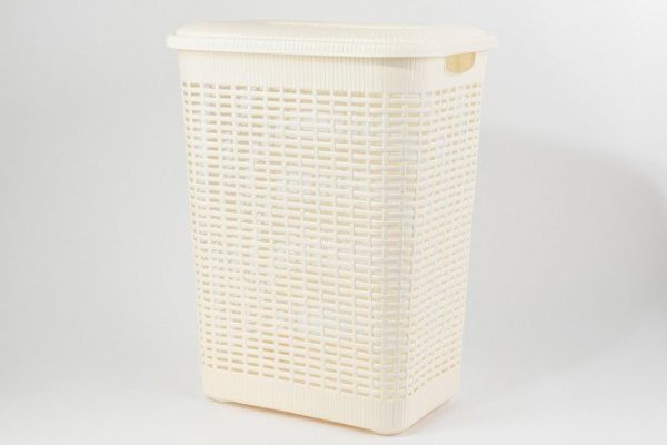 Корзина для белья с крышкой 42x56x31 см, 50 л, Полипропилен