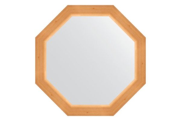 Зеркало настенное в багетной раме EVOFORM Octagon BY 3719, сосна 61.6х61.6 см