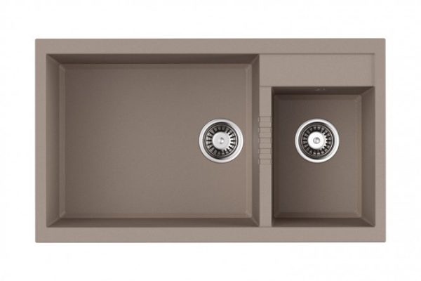 Мойка врезная OMOIKIRI Tedori 86-2-LB-SA 4993934, бежевый 86х50х22 см