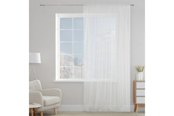 Тюль ESTUDI BLANCO Terri 300х280 см, 1 шт., цвет белый