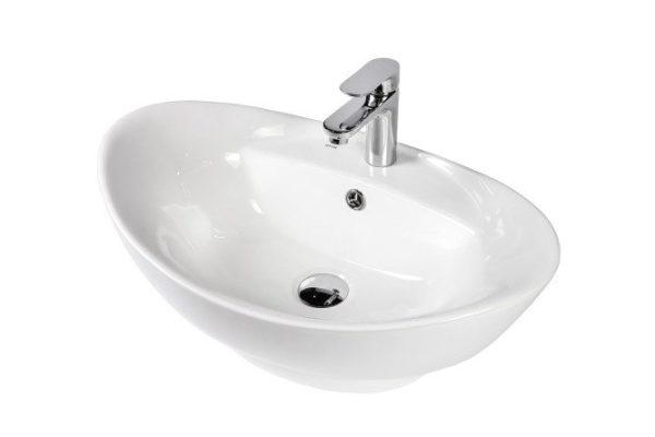 Раковина накладная BOND Oval S15-590 Накладная, 59х20.5х39 см