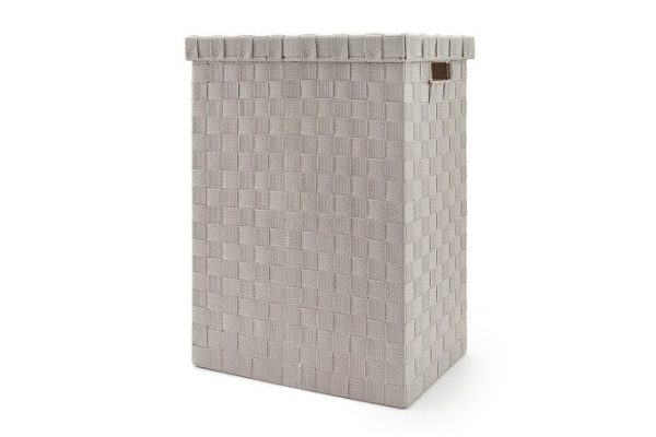 Корзина для белья с крышкой 650119-WS S 37x50x37 см, Полипропилен