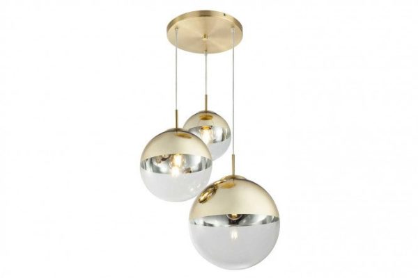 Светильник подвесной TOPLIGHT Glass золотой 6 кв.м., 51х120х51 см, E27