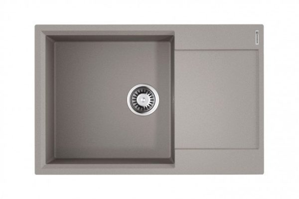 Мойка врезная с крылом OMOIKIRI Daisen 78-LB-GR 4993690, серый 78х51х19 см
