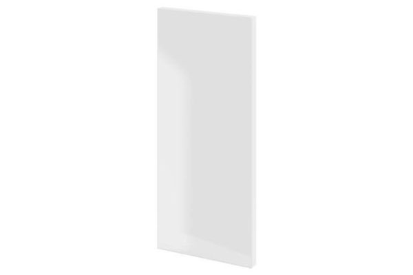 Фасад Амика низкого выдвижного ящика шкафа 39.6х17.6 см, цвет белый глянец