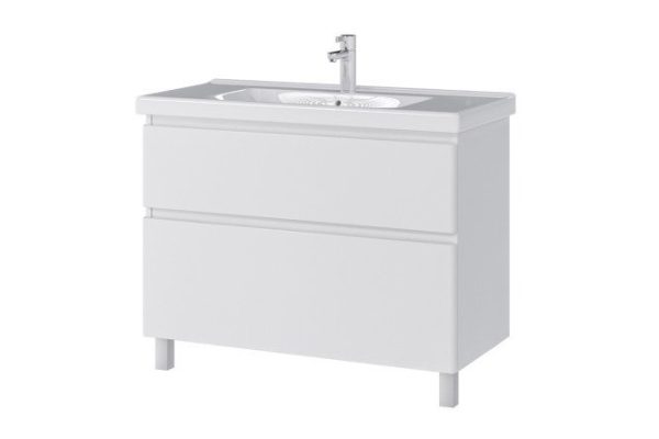Тумба напольная Sanstar Riana 310.1-1.5.1. 96.2 см, цвет каркаса белый, фасада белый