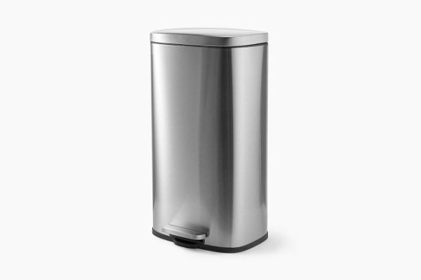 Бак для мусора с крышкой BERKRAFT Compact 35x63.5x30 см, 30 л