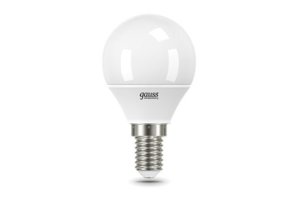 Лампа светодиодная Gauss Elementary 8W, E14, Нейтральный свет