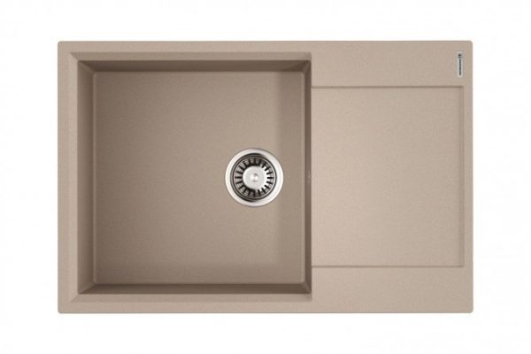 Мойка врезная с крылом OMOIKIRI Daisen 78-LB-SA 4993693, бежевый 78х51х19 см