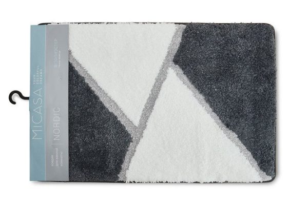 Коврик для ванной комнаты MICASA Nordic 60x90 см, Микрофибра