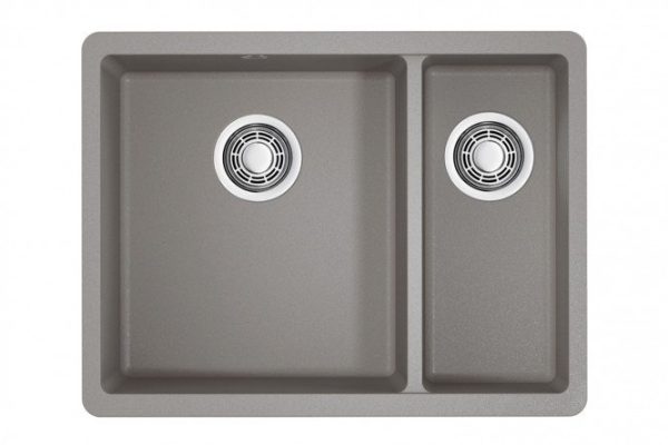 Мойка врезная OMOIKIRI Kata 55-2-U-GR 4993390, серый 55х42х20 см