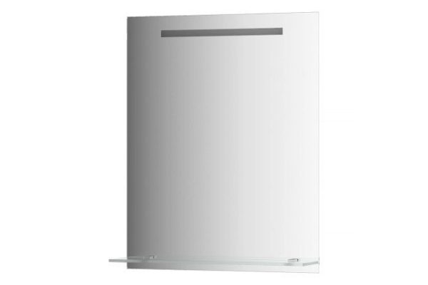 Зеркало настенное EVOFORM Ledline-S c полочкой и встроенным LED-светильником, BY 2154 60х75 см