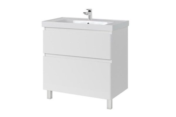 Тумба напольная для ванной комнаты Sanstar Riana 365.1-1.5.1.КГРЕ 86.6 см, цвет каркаса белый, фасада белый