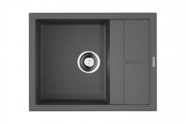 Мойка врезная с крылом OMOIKIRI Sumi 65-PL 4993675, платина 65х50х20 см