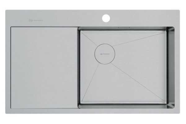 Мойка врезная с крылом OMOIKIRI Akisame 86-R Side-IN 4997042 86х51х20 см