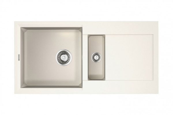Мойка врезная с крылом OMOIKIRI Sakaime 86-2-WH 4993129, белый 86х46.5х21 см