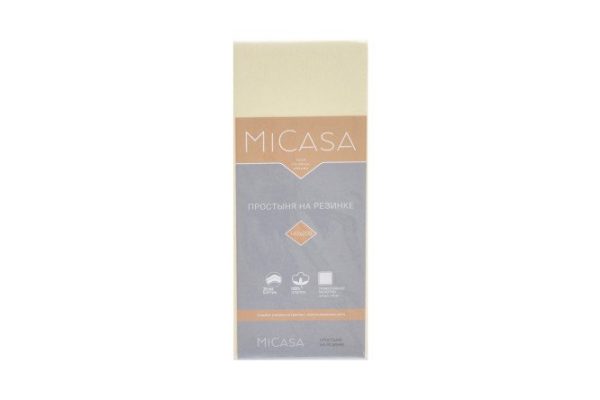 Простыня на резинке MICASA Plano Трикотаж 140х200 см