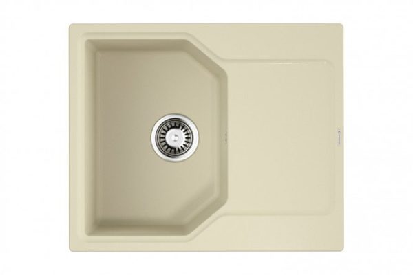 Мойка врезная с крылом OMOIKIRI Yonaka 61-BE 4993632, ваниль 61.5х51х19 см
