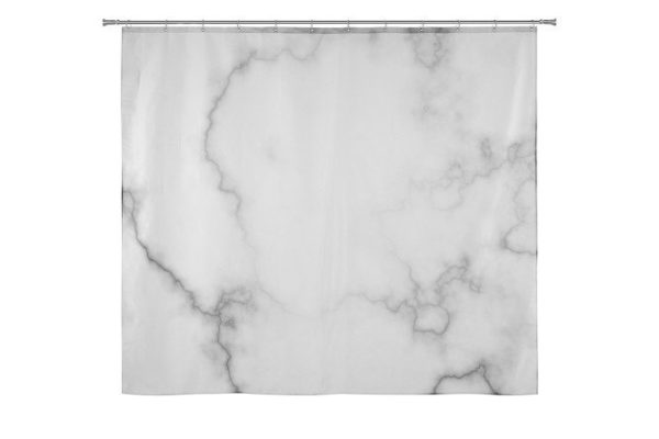Штора для ванной комнаты Marble Полиэстер, 240x200 см