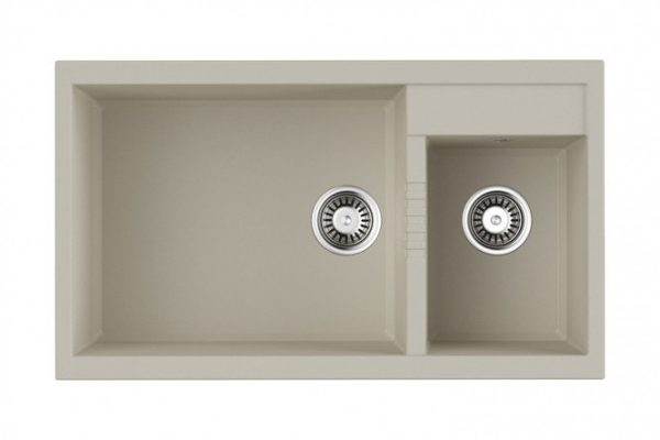 Мойка врезная OMOIKIRI Tedori 86-2-LB-EV 4993938, эверест 86х50х22 см