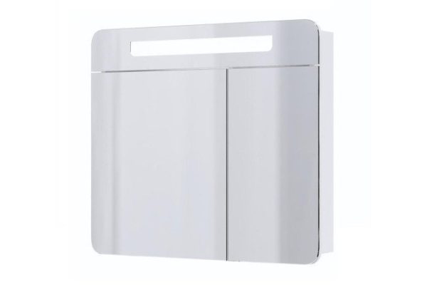Шкаф-зеркало c LED подсветкой ONIKA Неаполь 80 208094 80х70.6х14.4 см, Универсальный