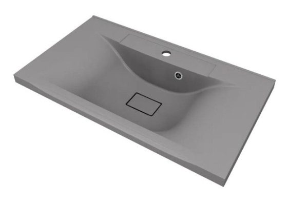 Раковина полувстраиваемая Elen Quartz 297000021 Полувстраиваемая, 80х15.8х45 см