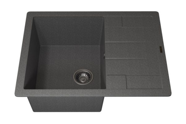 Мойка кухонная врезная с крылом Quartz UPD-03 3910202110 65х51х21.7 см