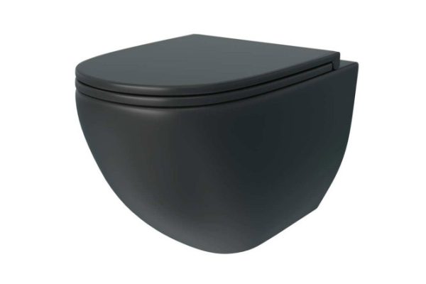 Унитаз подвесной Lina S Black 36.5х36.5х49.5 см