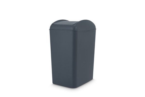 Контейнер для мусора TRN-189 Antr с крышкой 27.5x51x35.3 см, 20 л