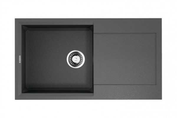 Мойка врезная с крылом OMOIKIRI Sakaime 78-PL 4993196, платина 78х43.5х21 см