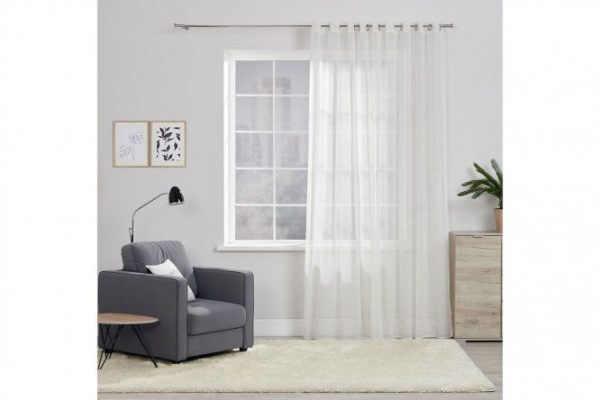 Тюль на люверсах MICASA Claire 300х280 см 300х280 см, 1 шт., цвет бежевый
