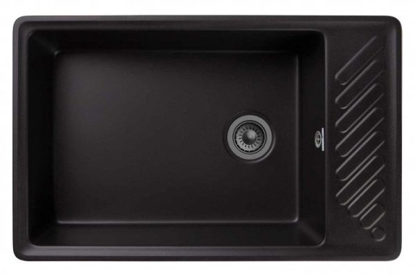 Мойка с крылом GRANFEST Quarz GF-ZL-51 76х48х17.8 см